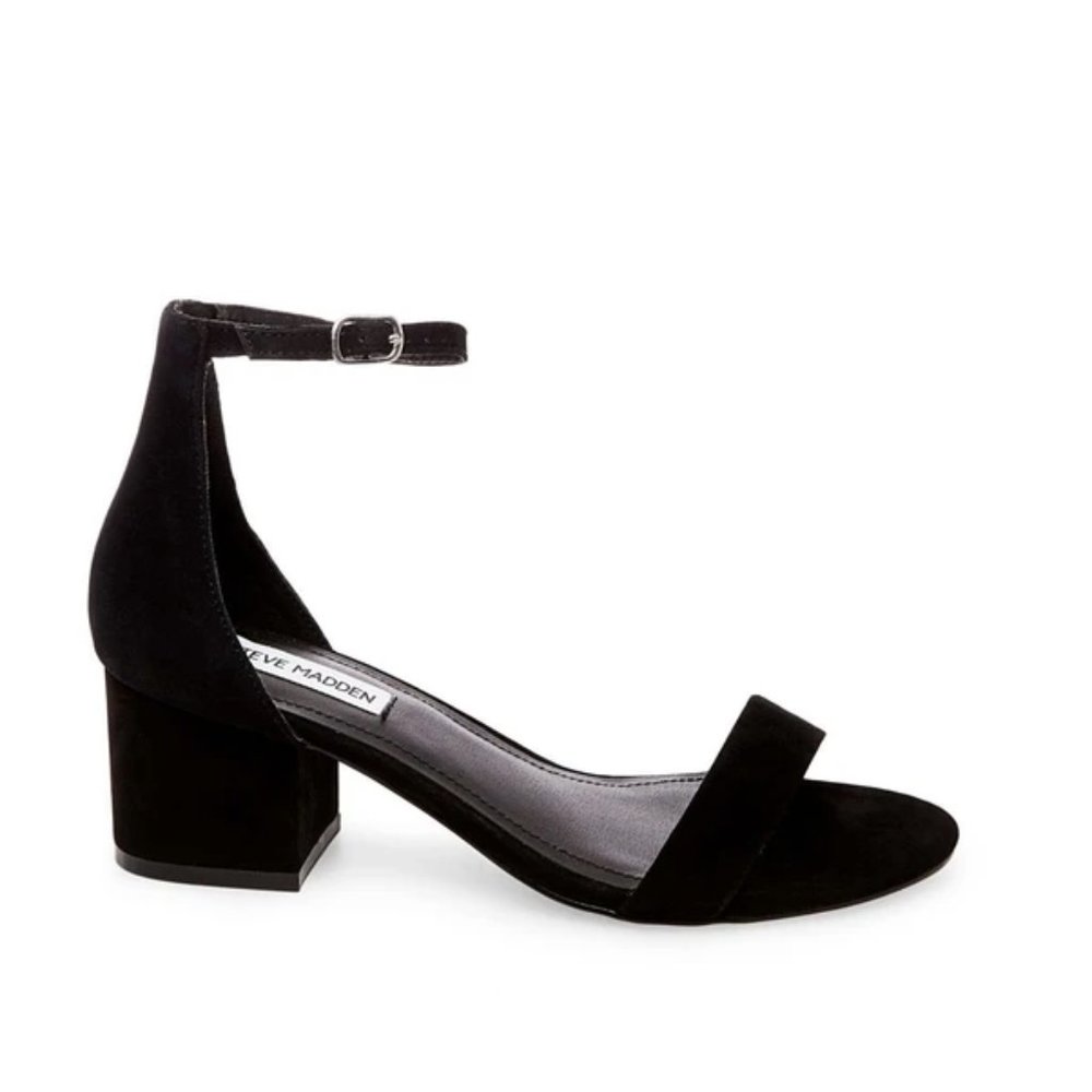2 in. black suede Steve Madden heels